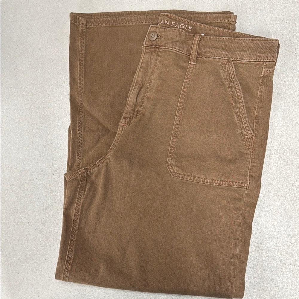 AE super high rise baggy wide leg size 16
